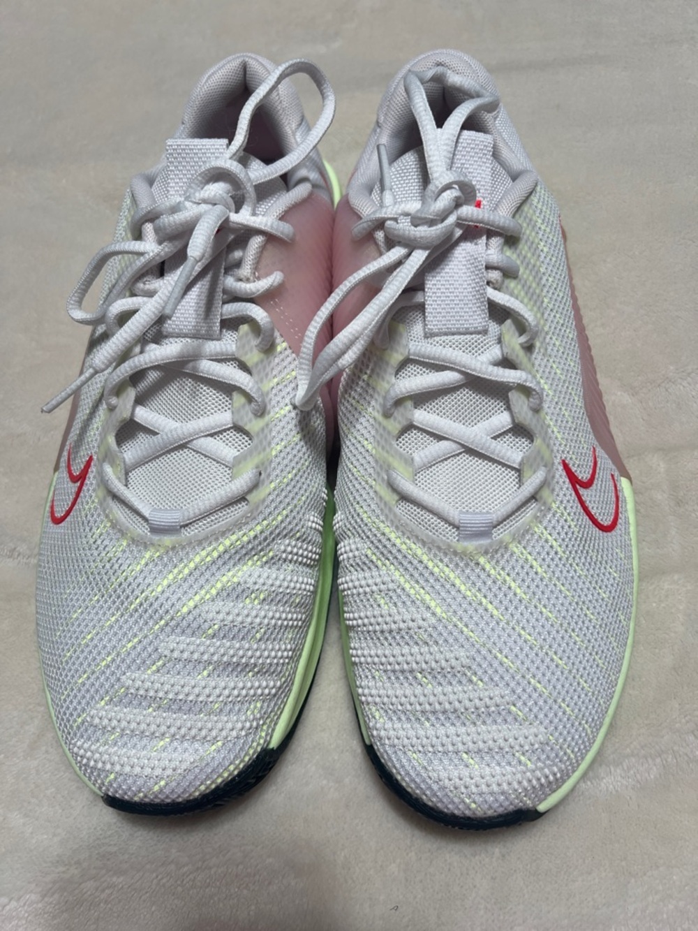 Nike Metcon 9 Training Shoes White Volt HyperLift Men’s 10 Women’s 11.5 EUC - Picture 2 of 14